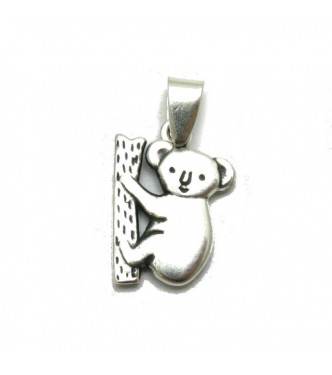 PE001259 Sterling silver pendant Solid 925 Panda Empress